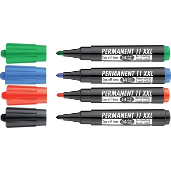 Permanentní popisovač ICO 11 XXL 10 ks Barva: Modrá