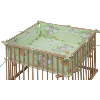 Hrací deka Scarlett Matrace Mráček do ohrádky Honzík a Tofa - zelená, 98 x 78 cm