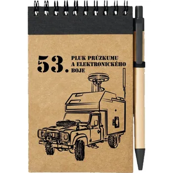Sešit Poznámkový blok 53. pluk průzkumu a elektronického boje - DEFENDER