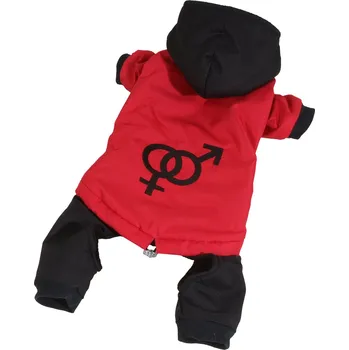 Obleček pro psa I love pets kombinéza XS