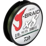 Daiwa J-Braid Dark zelená 300 m