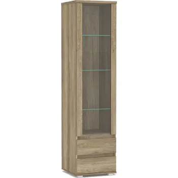 Knihovna Vysoká vitrína REA Amy 21 - dub canyon