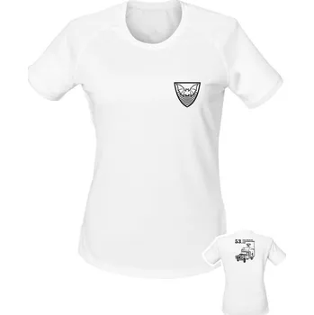 Dámské tričko Dámské funkční tričko 53. pluk průzkumu a elektronického boje - DEFENDER - bílá