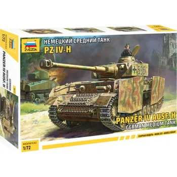 Zvezda Panzer IV Ausf.H 1:72 Plastikový model Zvezda Panzer IV Ausf.H 1:72