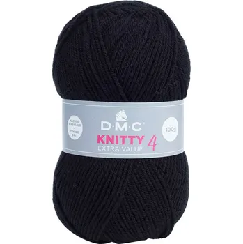 Příze Příze KNITTY 4 100g, černá - odstín 965