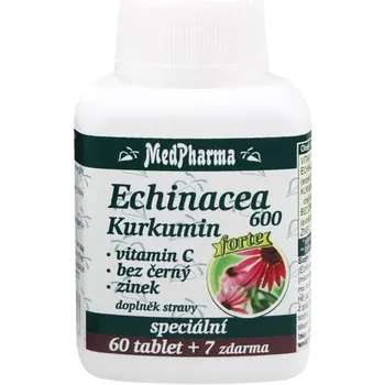 MedPharma Echinacea 600 Forte + kurkumin + vitamin C + černý bez + zinek 67 tbl.