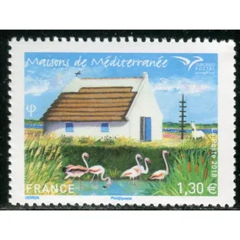 Poštovní známka Post France (2018) MiNr. 7068 ** - Francie - Euromed Postel: Tradiční domy Středomoří
