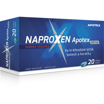 Lék na bolest, zánět a horečku Recenze Naproxen Apotex 20 cps.