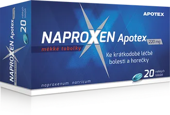 Lék na bolest, zánět a horečku Naproxen Apotex 20 cps.
