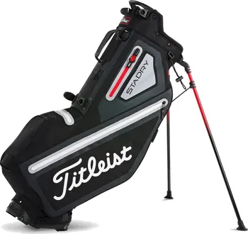 Golfový bag Titleist Players 4 StaDry Stand Bag černý/šedý/červený