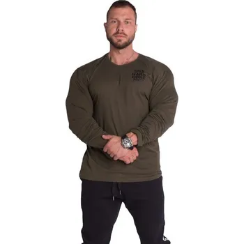 Pánské tričko Nebbia 341 khaki