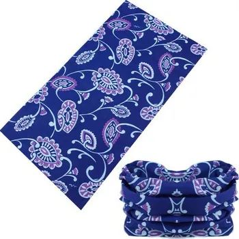 Šátek Twoeightfive Ornament fialový