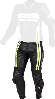 Moto kalhoty RSA Virus černé/bílé/fluo/žluté 50