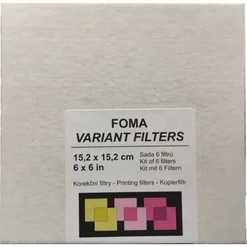 Temná komora FOMA sada multigradačních filtrů 15.2x15.2cm