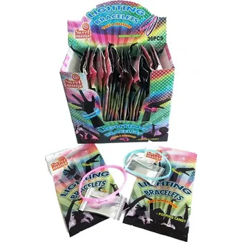 Hračka pro psa Hračka NÁRAMEK SVÍTÍCÍ + práskací prášek 2g balení 36 ks (hračka + prášek / svítící ve tmě)