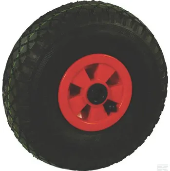 Pojezdové kolečko Kompletní kolo s pneumatikou s ložiskem 4" Kramp (JK26085KN) (Univerzální pneumatika - kompletní kolo s ložiskem 4", s PVC ráfkem. Vhodné pro pneumatiku 3.00-4". Vnější průměr 260 mm, šířka 85 mm.)