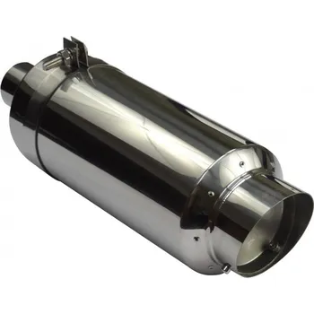 Zadní díl výfuku WM Sport Sportovní nerezový výfuk AM-93809 - kulatá koncovka + silencer