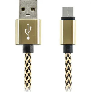 Datový kabel Kabel USB-C do USB 2.0, Premium, opletený, 20cm