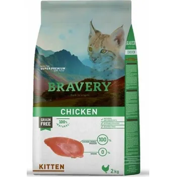 Krmivo pro kočku Bravery Cat Grain Free Kitten Chicken 2 kg