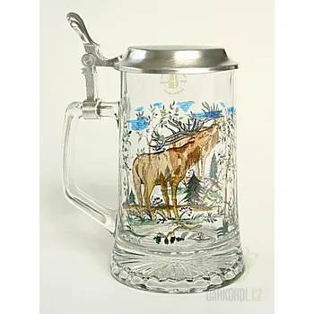 Sklenice Korbel 0,4l jelen barevný