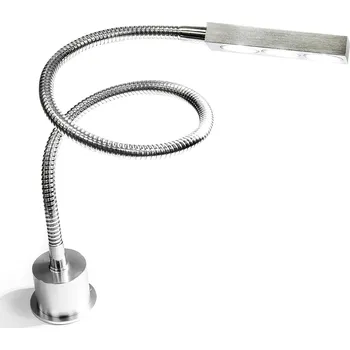 Stojací lampa Servisní LED lampa s husím krkem k montáži, bezpodstavcová, 3x LED, celokovová