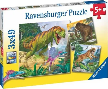 Puzzle Ravensburger Pravěcí vládci 3 x 49 dílků
