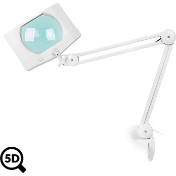 Lupa Pracovní LED lampa Mega s regulací a velkoplošnou lupou 5D