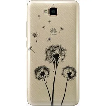 Pouzdro na mobilní telefon iSaprio Three Dandelions black pro Huawei Y6 Pro