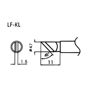 Páječka Hrot pro bezolovnaté pájky LF-KL