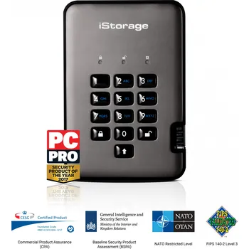 Pevný disk iStorage diskAshur PRO2 SSD Kapacita: 512 GB IS-DAP2-256-SSD-512-C-G