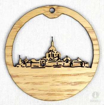 Vánoční ozdoba Ozdoba Zelená hora v kruhu přírodní