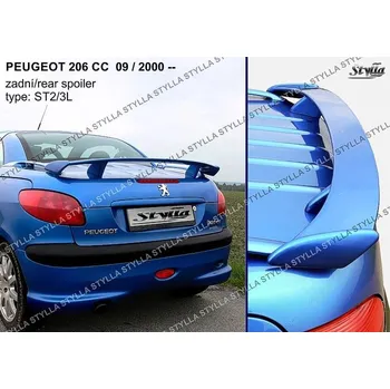 Auto-moto Stylla Zadní spoiler kufru Peugeot 206 CC - Coupe / Cabrio (2000 - 2007) - ST2/3L