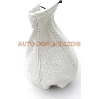 Kožená manžeta řadící páky J-TEC, bílá