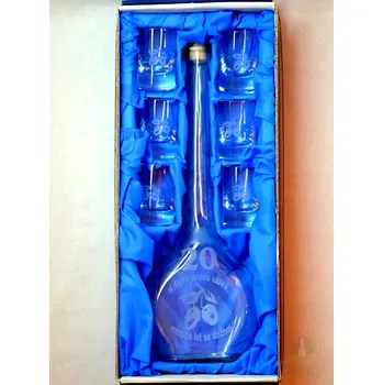 Velká sada láhev pískovaná Contesa 0,5l 20let