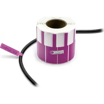 Samolepící etiketa Samolepící štítky k popisování kabelů a drátů 1000ks fialové