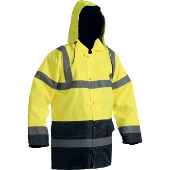 CERVA Sefton HV bunda zimní reflexní pásky žlutá/navy, XXXL