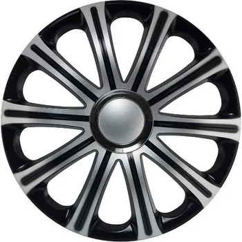 Poklice na kolo J-TEC Poklice na kola - kryty kol Modena Black Silver 14" - sada 4 ks -