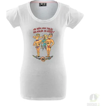 Triko Candy-Výročí žena 60 bílá-poslední kus! - XXXL