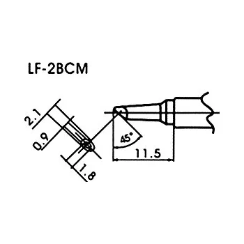Páječka Hrot pro bezolovnaté pájky LF-2BCM minivlna