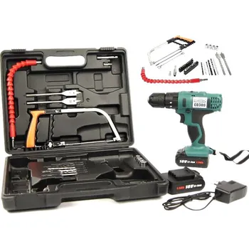 Vrtačka Příklepová AKU vrtačka Eurotek CD300 18V Li-ion 2x baterie rychlonabíječka 1,5h