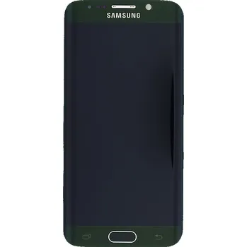 Originální Samsung LCD displej + dotyková deska pro Galaxy S6 Edge G925 zelené