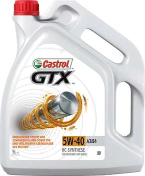 Motorový olej Castrol GTX 5W-40 A3/B4 5 l
