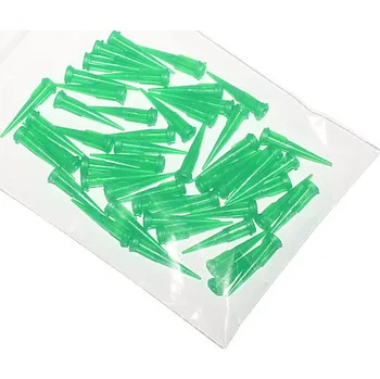 Injekční jehla Konické plastové dávkovací jehly zelená 18G 50ks