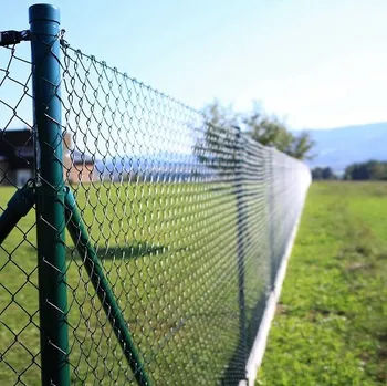 Plot Pletivo čtyřhranné Zn+PVC 50x50/2,5/1500 zelené ND (včetně napínacího drátu, RAL 6005)