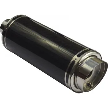 Zadní díl výfuku WM Sport Sportovní karbonový výfuk AM-93815 - kulatá koncovka + silencer