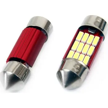 Autožárovka Amio CAN-BUS sufitové žárovky s chladičem 12 SMD LED, 31 mm, bílé -
