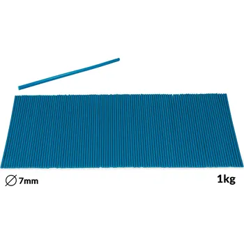 Tavná pistole Náplně tavné modré do lepící pistole průměr 7mm 1kg
