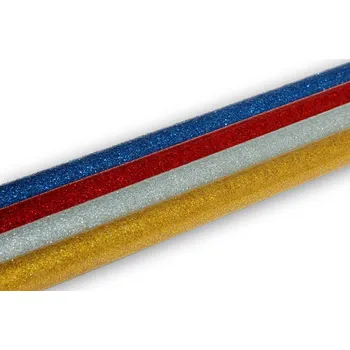 Tavná pistole Dekorativní třpytivé tyčinky do tavné pistole zlatá 68ks(1kg)