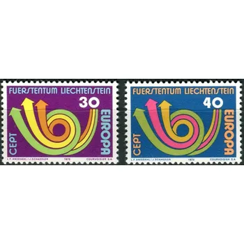 Poštovní známka (1973) MiNr. 579 - 580 ** - Lichtenštejnsko - Europa