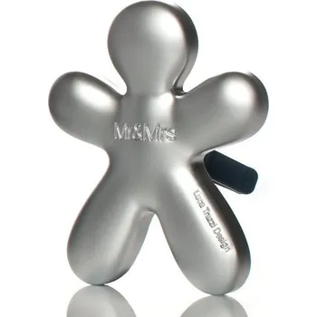 Autokosmetika Mr&Mrs Fragrance Osvěžovač do auta NIKI fresh air - stříbrný matný